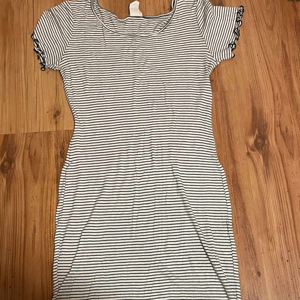 black and white dress
